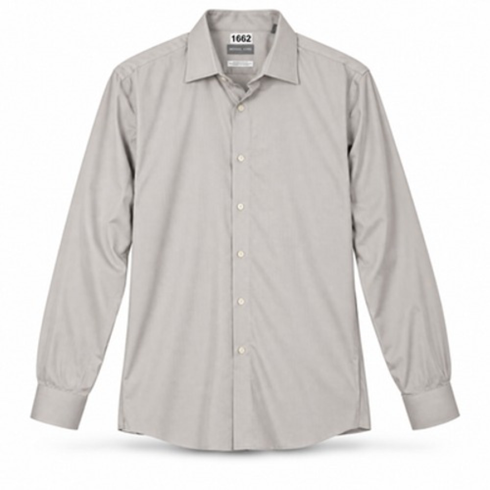 Michael Kors Men's 16.5 34/35 Gray Non Iron Airsoft Stretch Dress Shirt